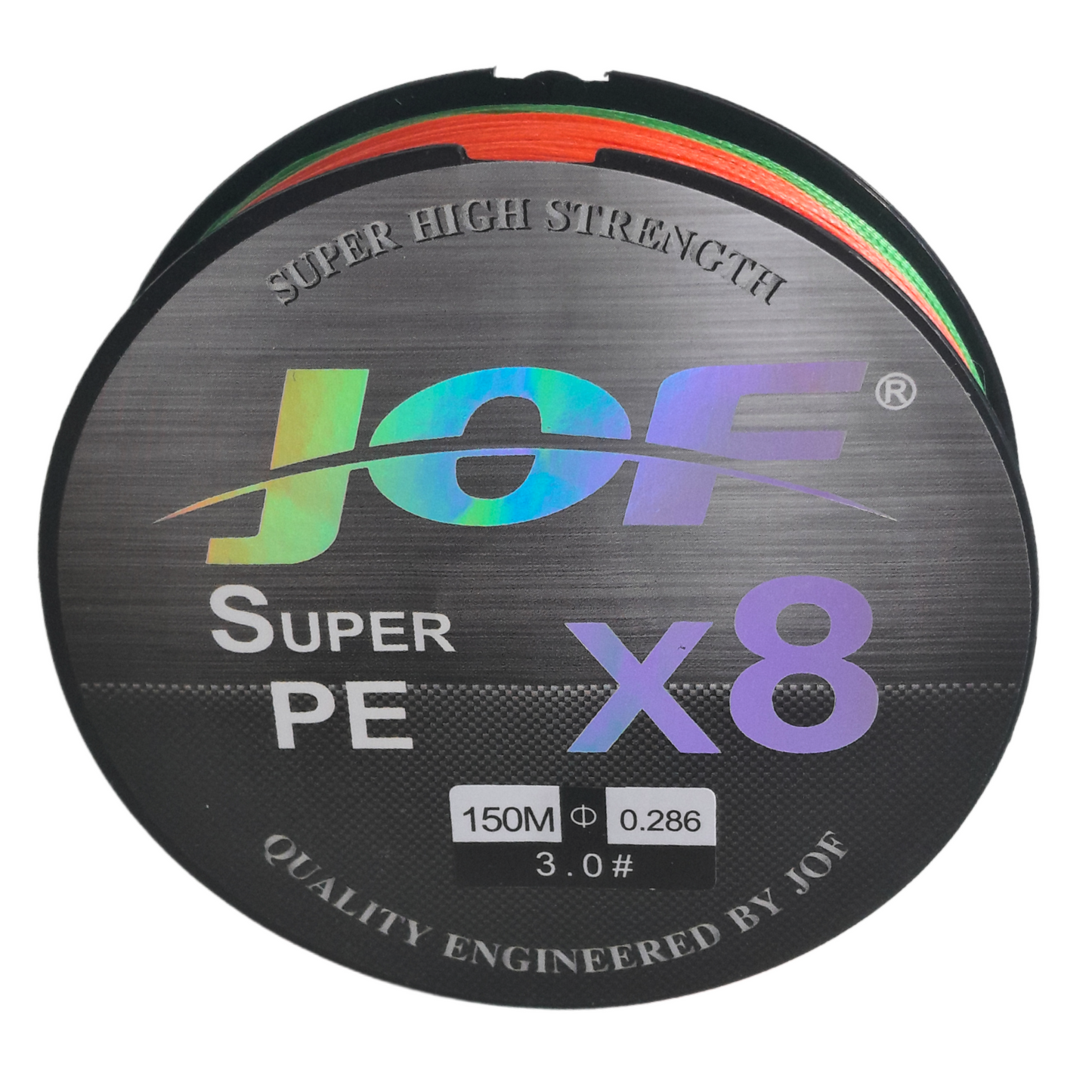 JOF Filo Multifilamento x8 Multicolore 0.28mm | 150 Metri