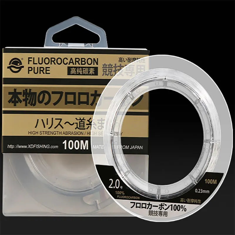 Zukibo Fil de Pêche Fluorocarbone - 100 Mètres - 0,38 mm – ePesca